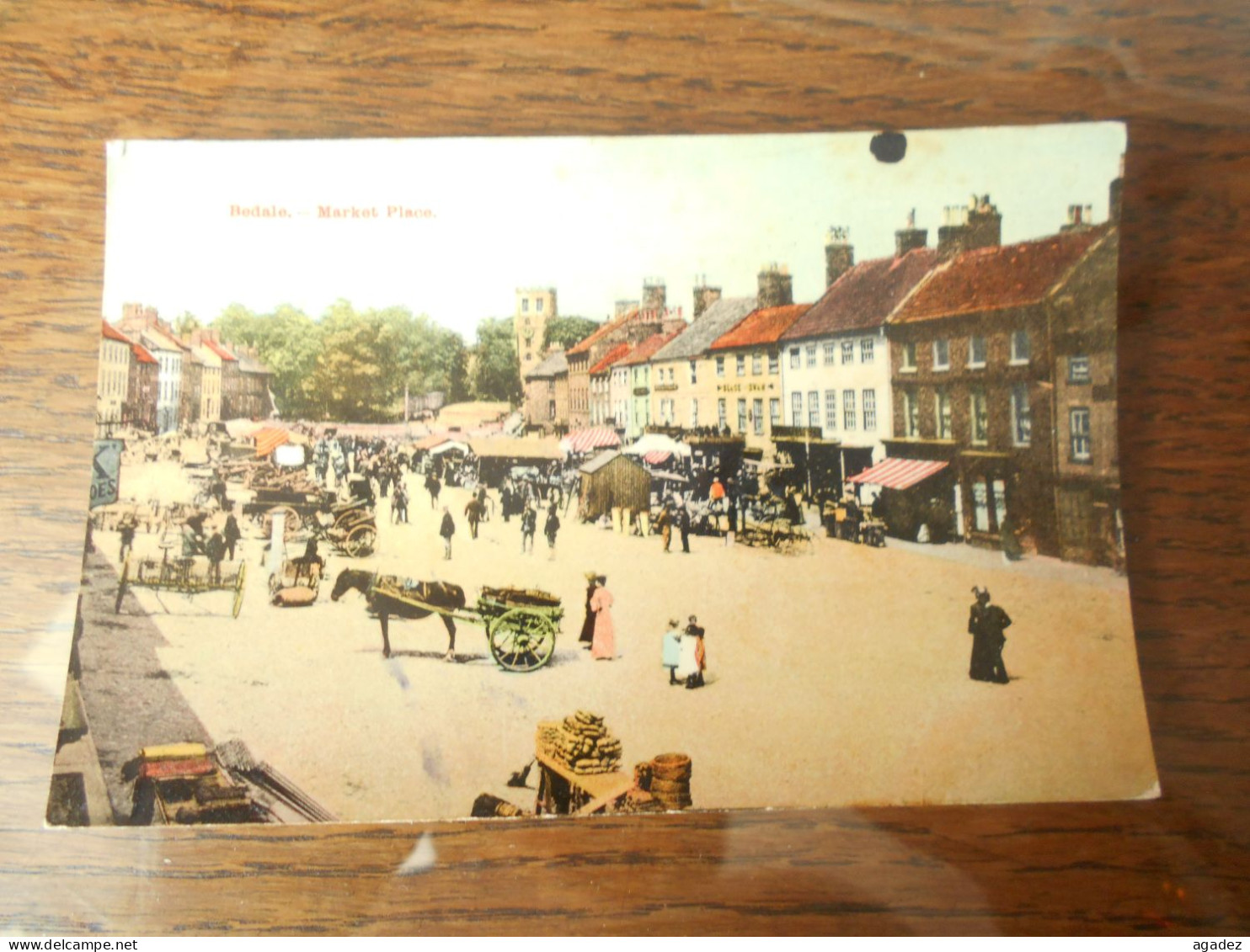 Cpa Royaume Uni Yorkshire Bedale Market Place - Altri & Non Classificati