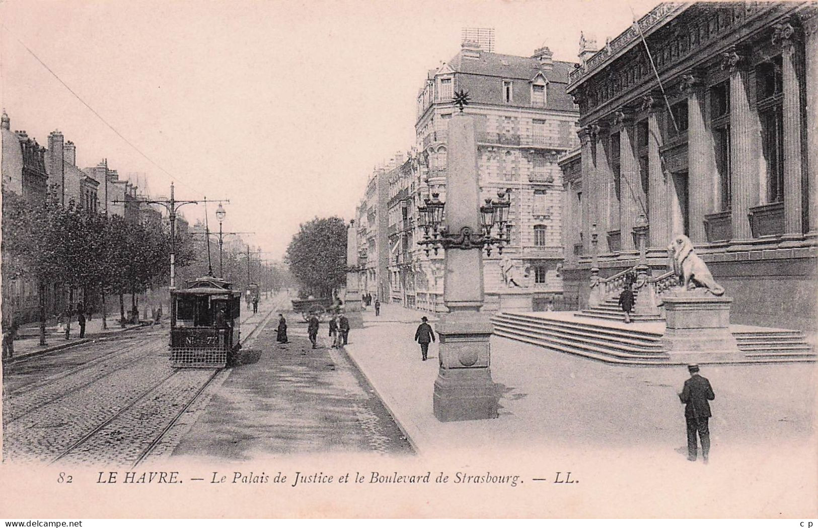 Le Havre  -  Le Palais De Justice   - Tramway -  CPA°J - Ohne Zuordnung