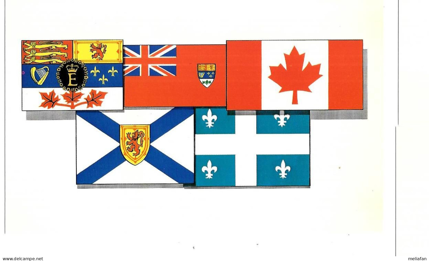 DY48 - CP PRESCOTT PICKUP - DRAPEAUX  CANADA QUEBEC - Autres & Non Classés