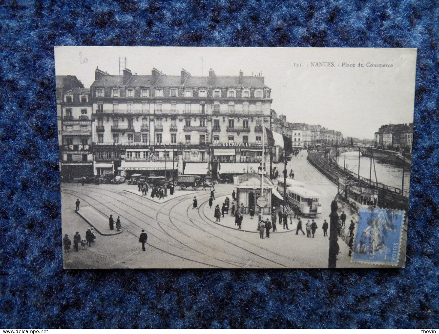 KB11/1270-Nantes Place Du Commerce 1930 Commerces Tramways - Nantes