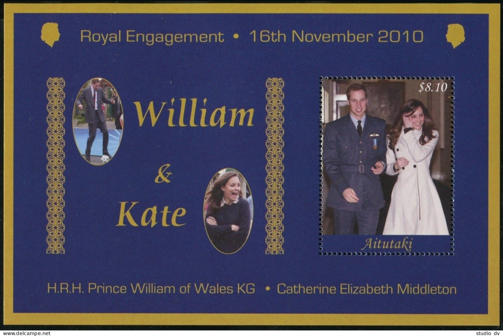 Aitutaki 566-568, MNH. Wedding Of Prince William & Catherine Middleton, 2011. - Aitutaki