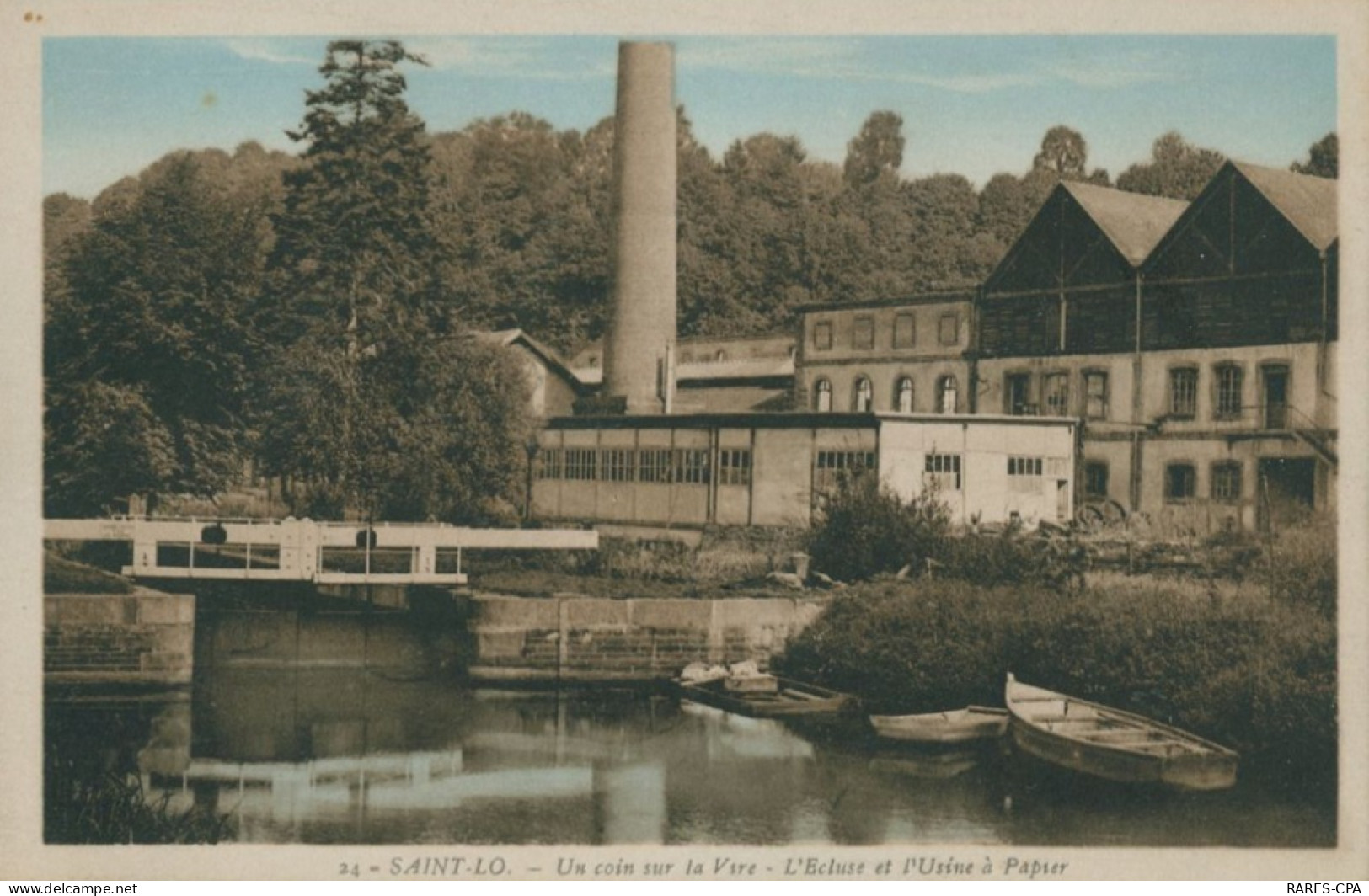 50 SAINT LO - Un Coin Sur La Vire - L'Ecluse Et L'Usine à Papier - TTB - Saint Lo