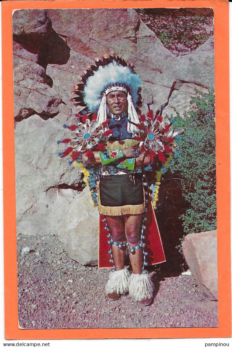 INDIENS - Indian Chief In Full Dress Costume - Native Americans