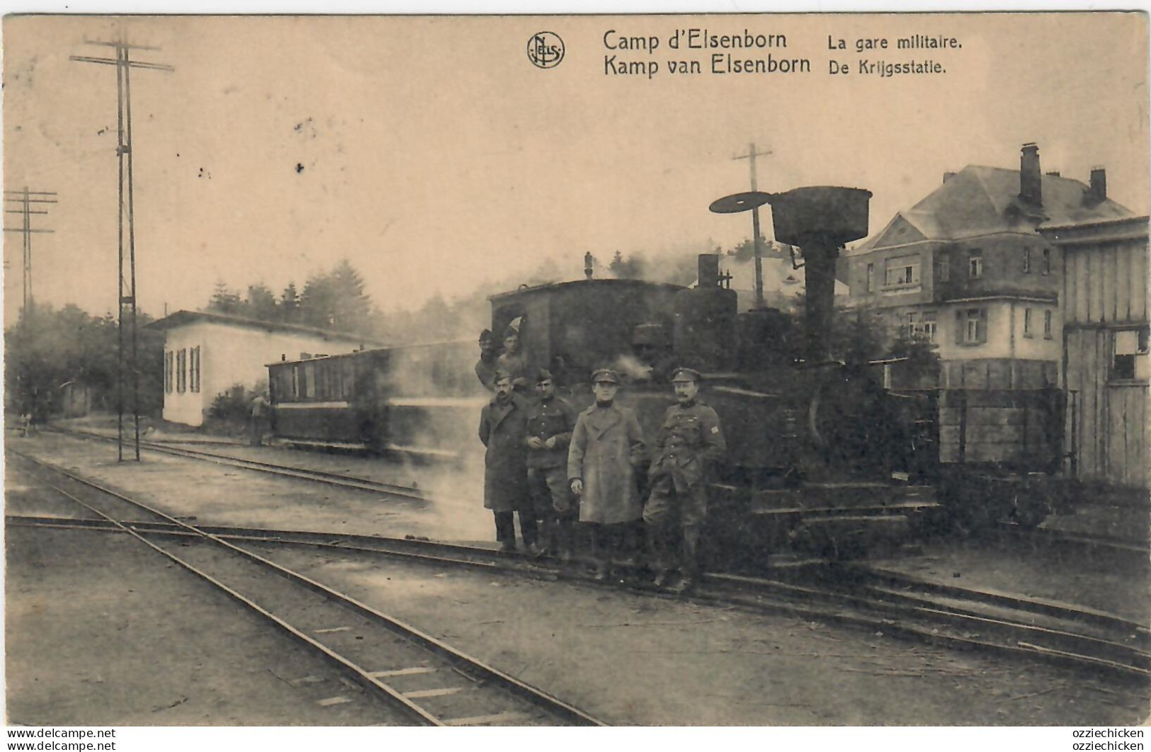 Elsenborn Camp Lot Konvolut 53 Cpa Karten Bei Büllingen Armee Gare Train Tram Sourbrodt Artillerie Litho Leporello Etc - Elsenborn (camp)
