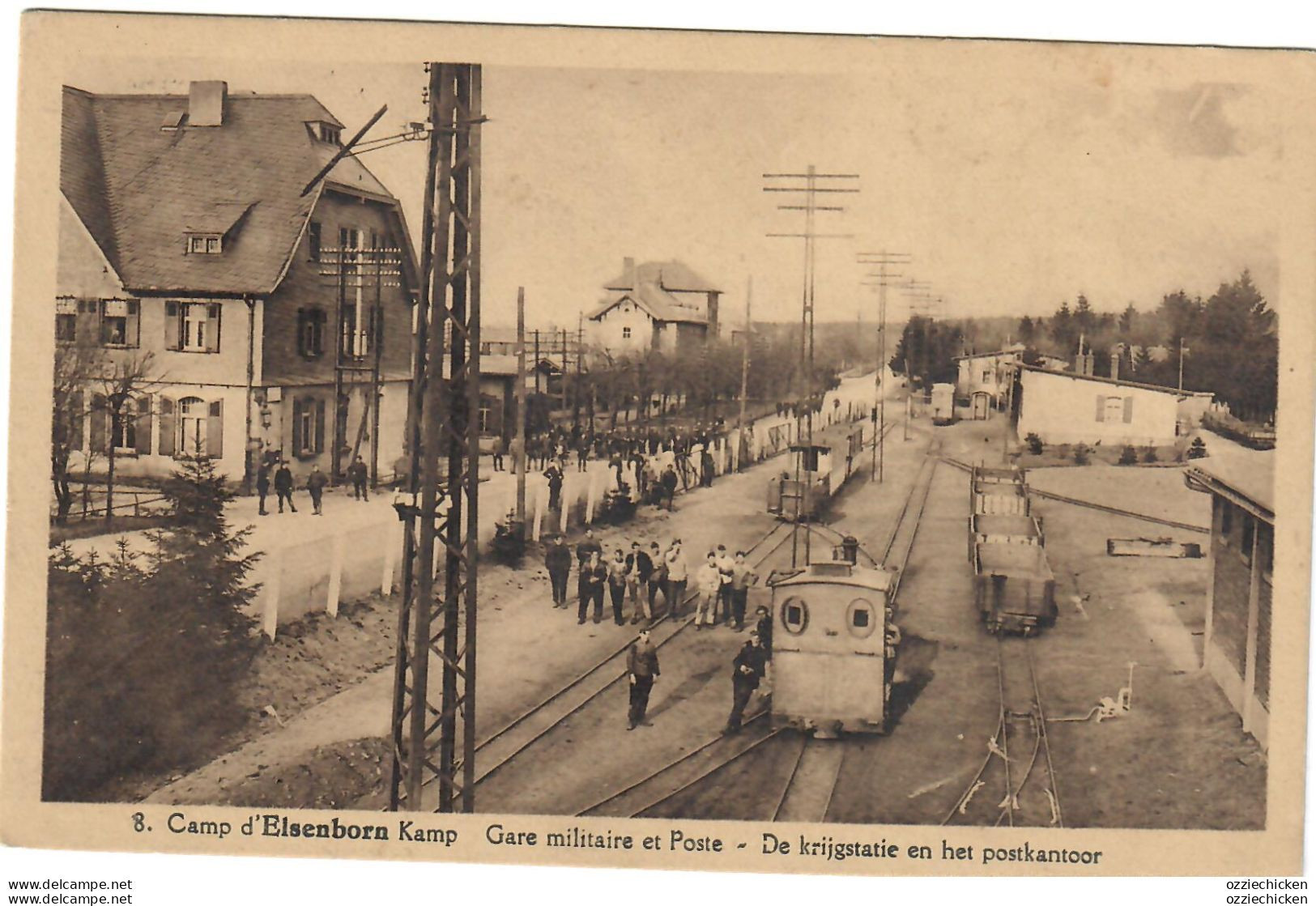 Elsenborn Camp lot Konvolut 53 cpa Karten bei Büllingen Armee Gare Train Tram Sourbrodt Artillerie Litho Leporello etc