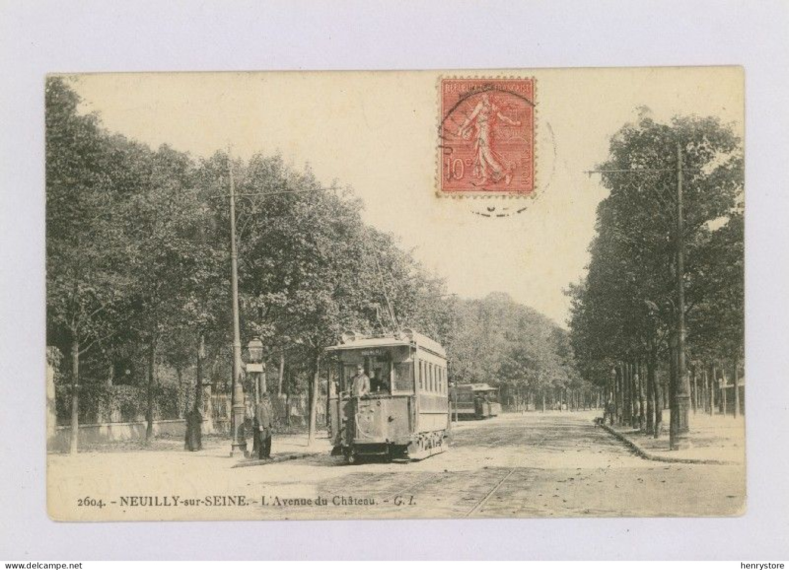 NEUILLY-sur-SEINE : L'Avenue Du Château - Tram (z4160) - Neuilly Sur Seine