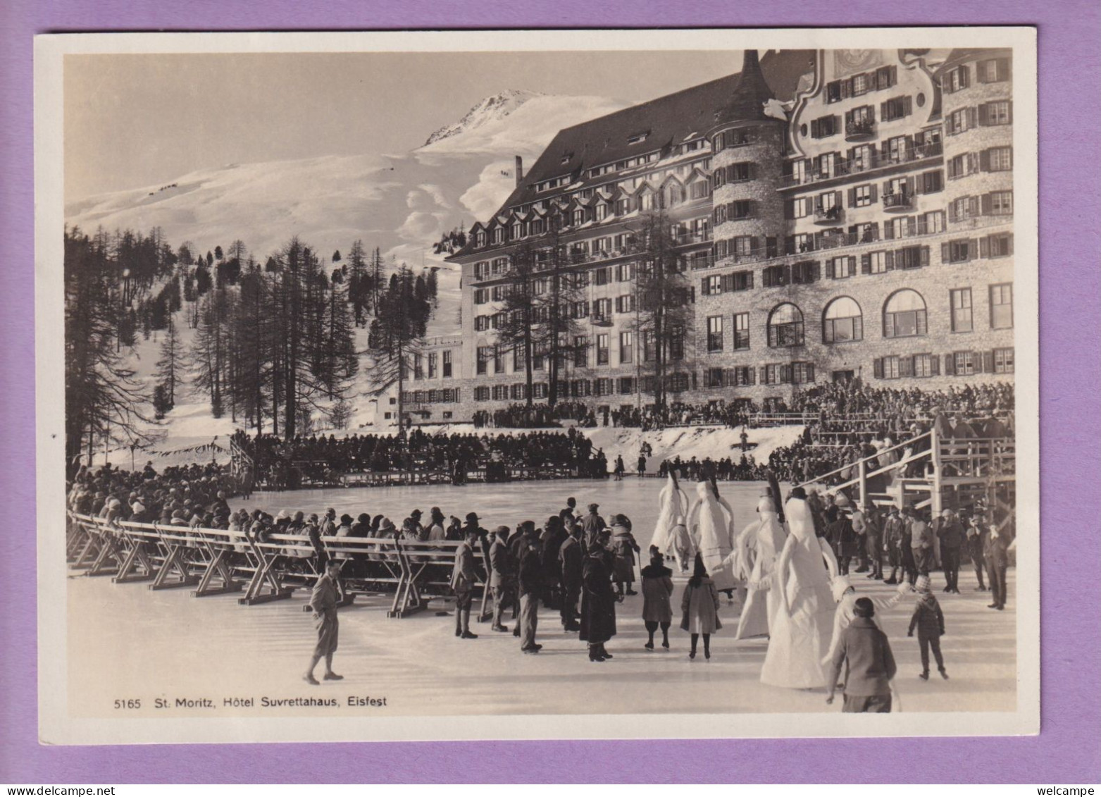 OUDE POSTKAART - ZWITSERLAND - ST. MORITZ - EISFEST - St. Moritz