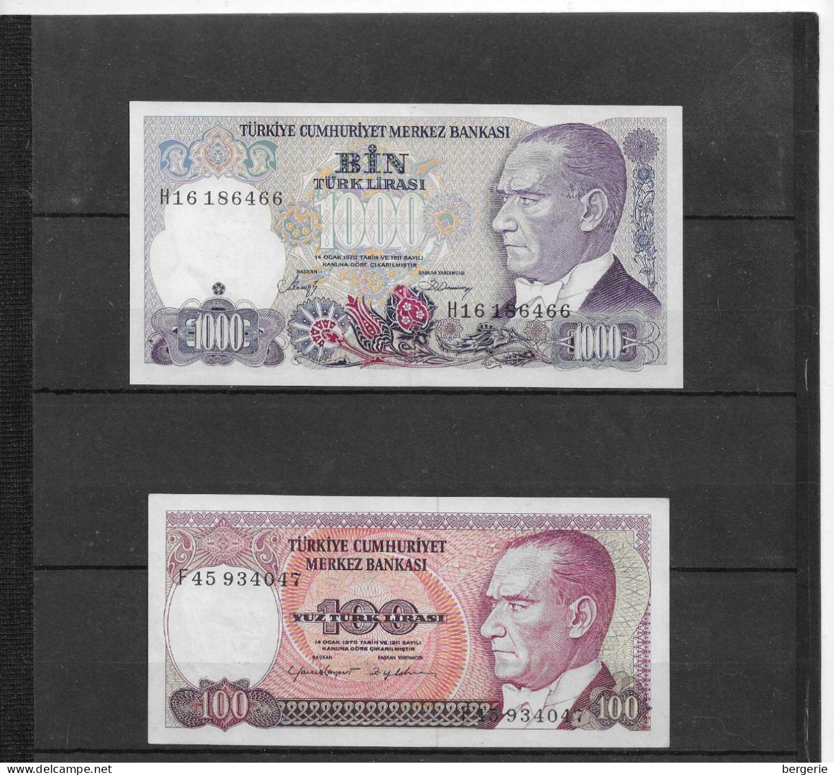 C/286         Turquie   -   2 Billets Neufs - Turquia