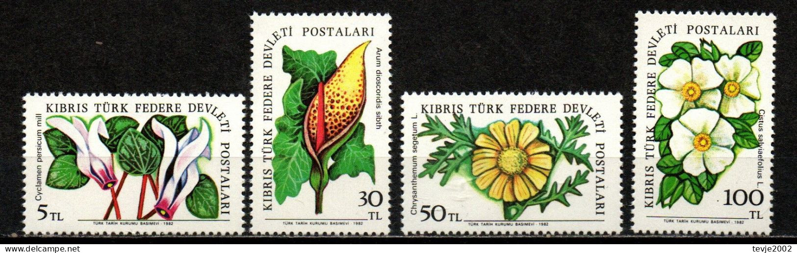 Türk. Zypern 1982 - Mi.Nr. 110 - 113 - Postfrisch MNH - Blumen Flowers - Andere & Zonder Classificatie