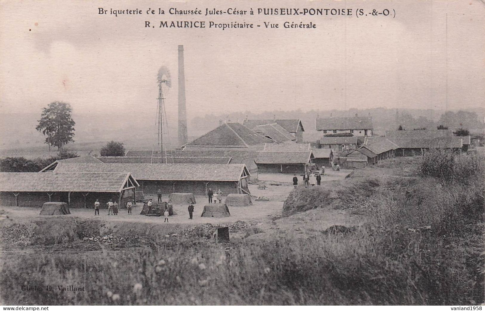 PUISEUX-PONTOISE-briqueterie De La Chaussée Jules César- R. Maurice-vue Générale - Otros & Sin Clasificación