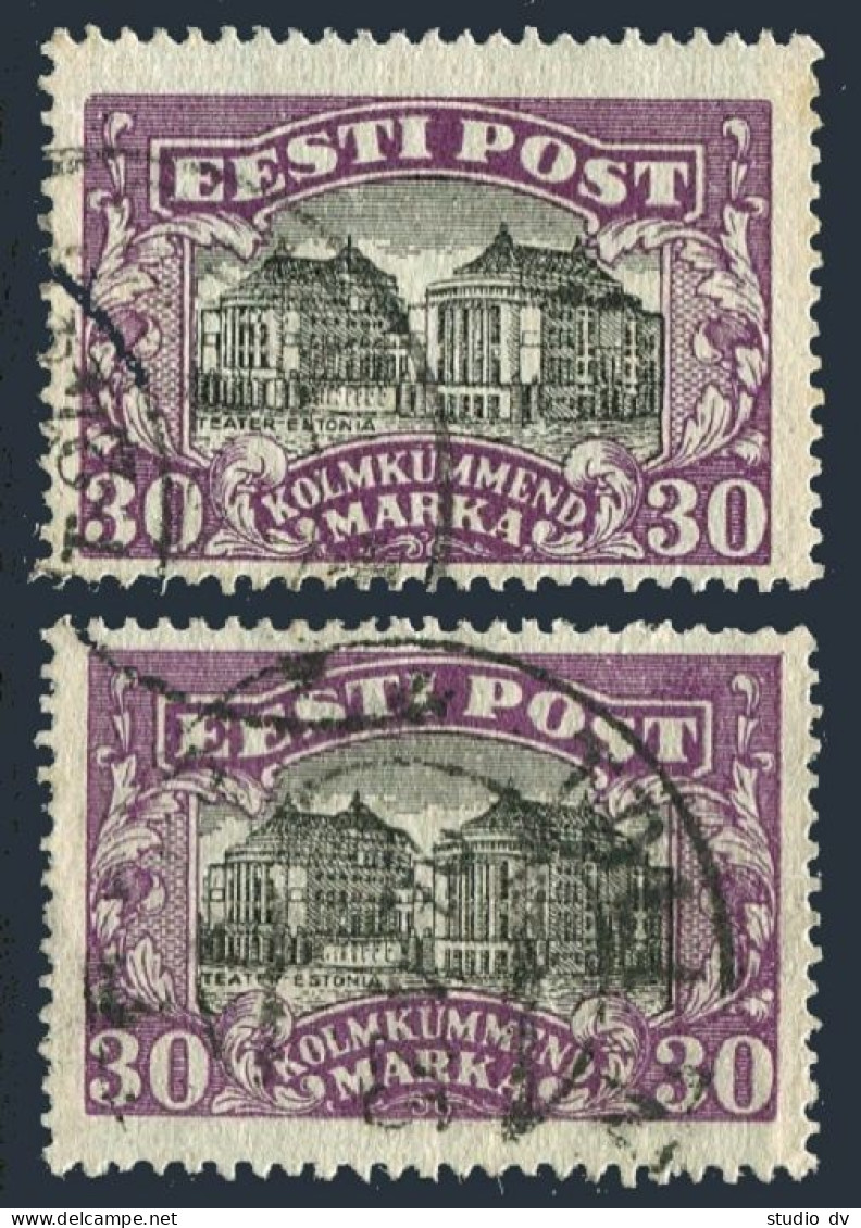 Estonia 81, Used. Michel 55. National Theater, Tallinn, 1924. - Estonie