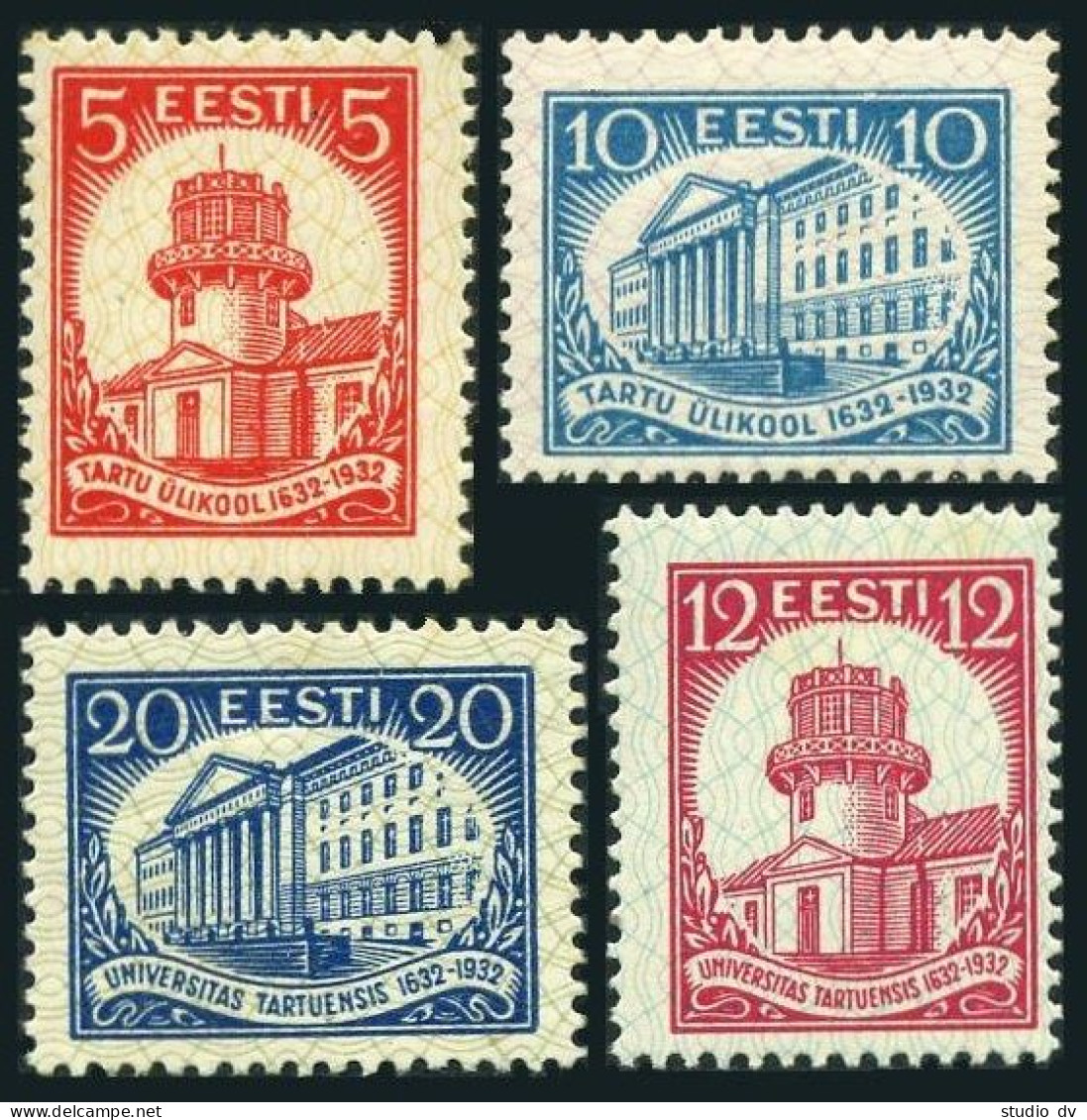 Estonia 108-111,MNH/lightly Hinged.Michel 94-97. University Of Tartu,1932. - Estland