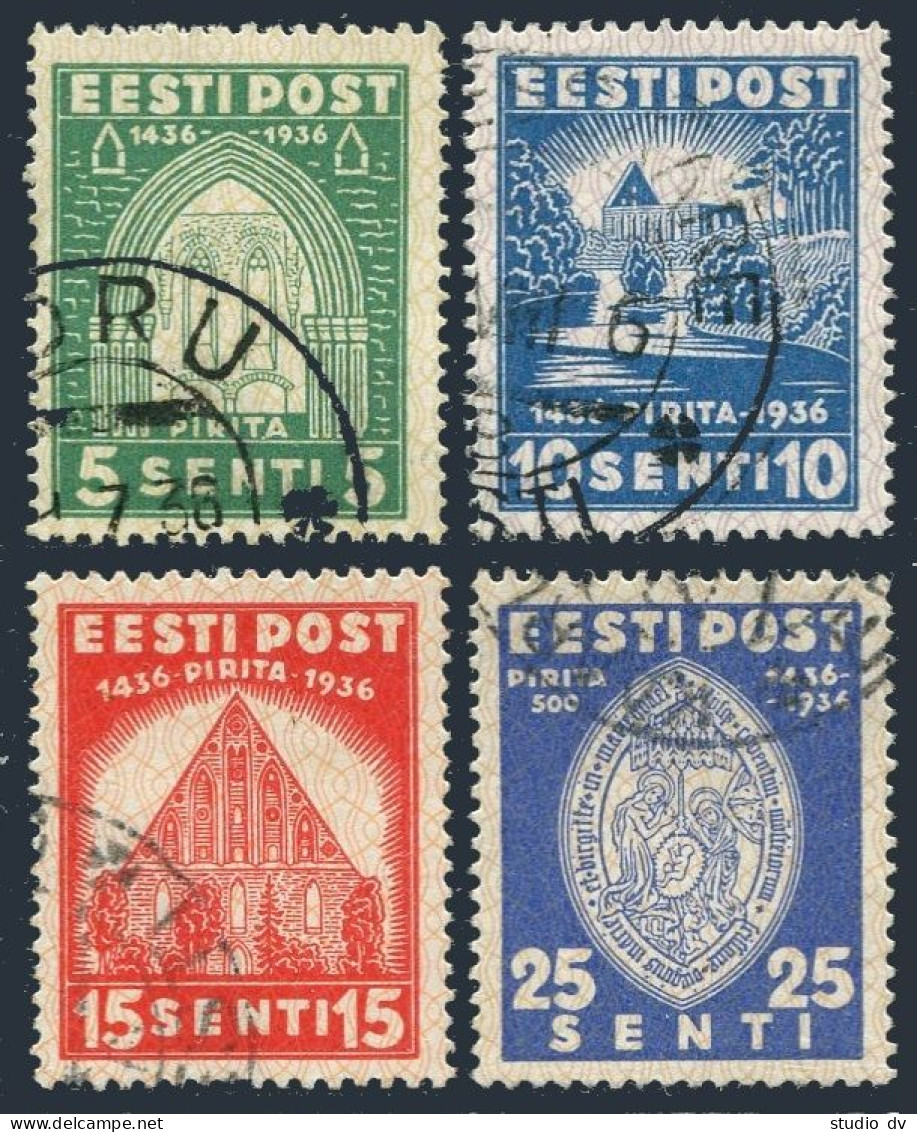 Estonia 134-137, Used. Michel 120-123. St Brigitta Convent, 500th Ann. 1936. - Estonie