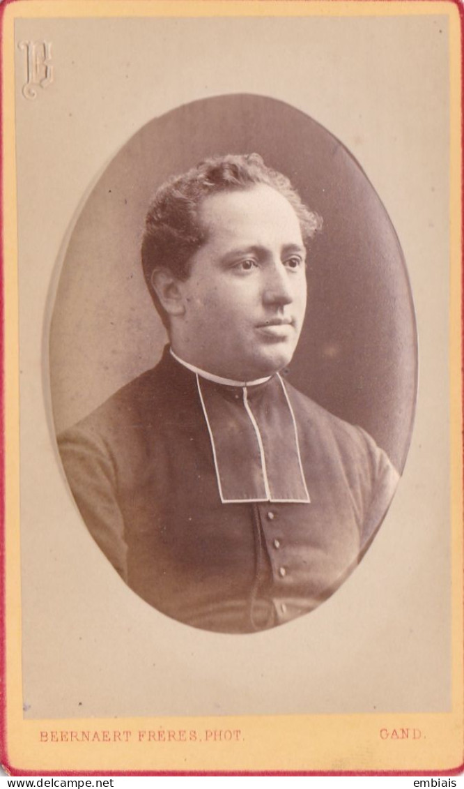 GAND - Photo CDV Portrait D'un Prélat, Prêtre Par Le Photographe BERRNAERT Frères, PHOT, Gand - Antiche (ante 1900)