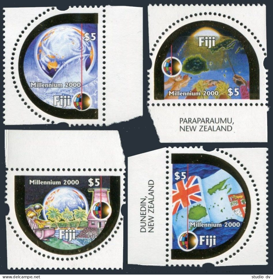 Fiji 873-876,MNH.Michel 904-907. Millennium,2000.Outstretched Hands,islands;  - Fidji (1970-...)