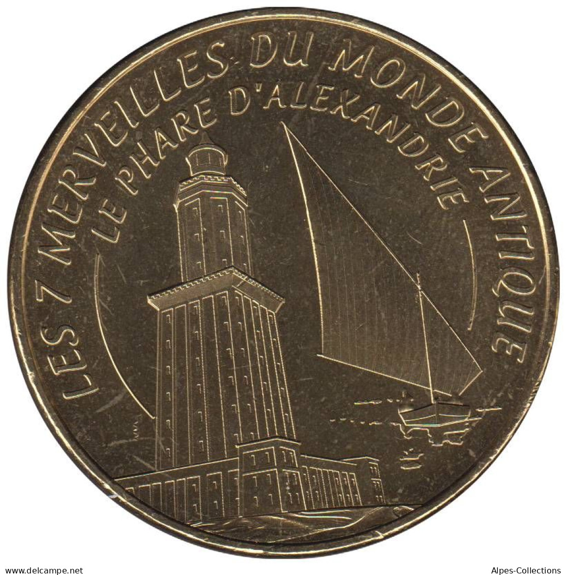 13-1715 - JETON TOURISTIQUE MDP -  7 Merveilles - Le Phare D'Alexandrie - 2014.3 - 2014