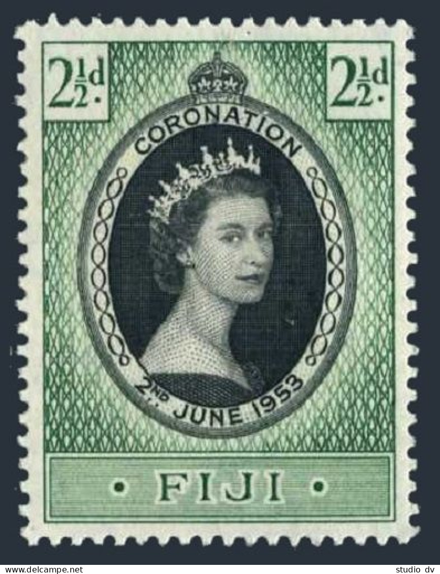 Fiji 145, MNH. Michel 122. Coronation 1953, Queen Elizabeth II. - Fidji (1970-...)