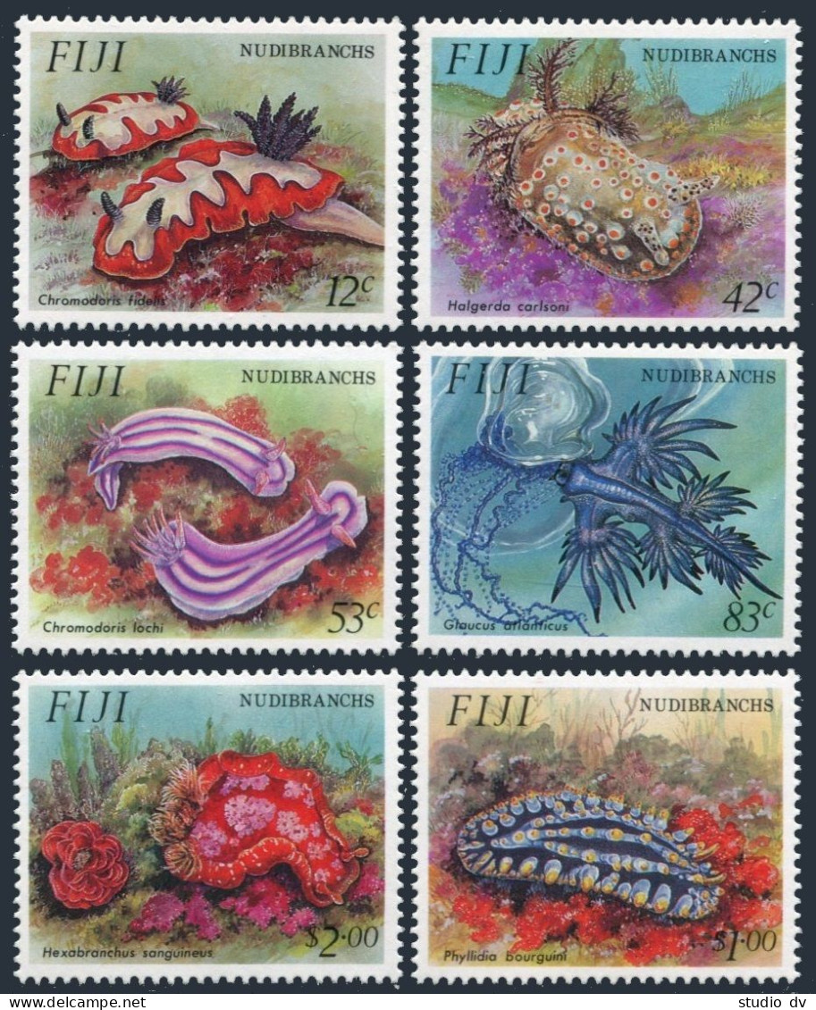 Fiji 692-697, MNH. Michel 690-695. Marine Life 1993. Nudibranchs. - Fiji (1970-...)