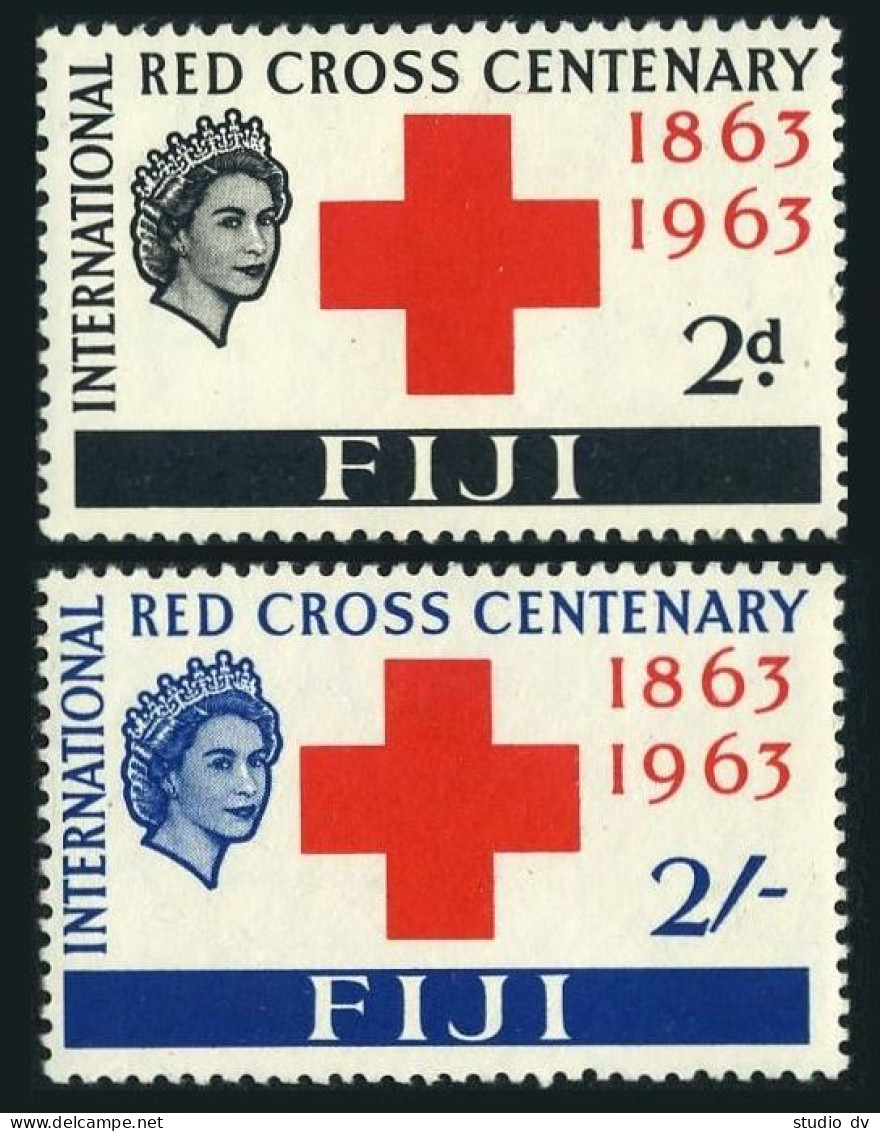Fiji 203-204, MNH. Michel 175-176. Red Cross Centenary, 1963. - Fiji (1970-...)
