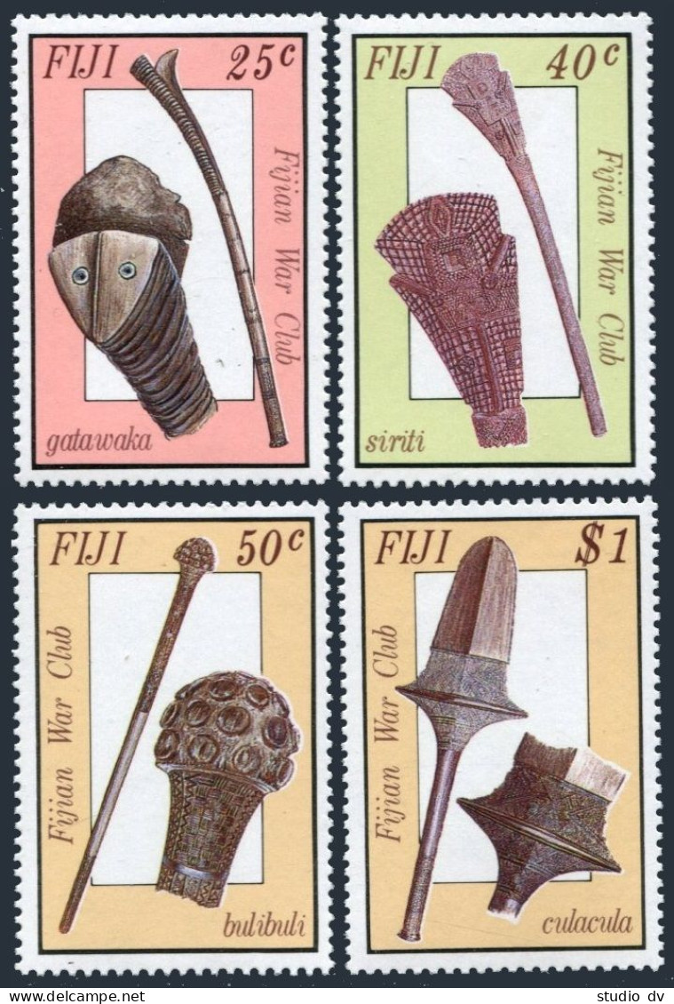 Fiji 560-563, MNH. Mi 548-551. Ancient War Clubs, 1986. Gatawaka,Siriti,Bulibuli - Fiji (1970-...)