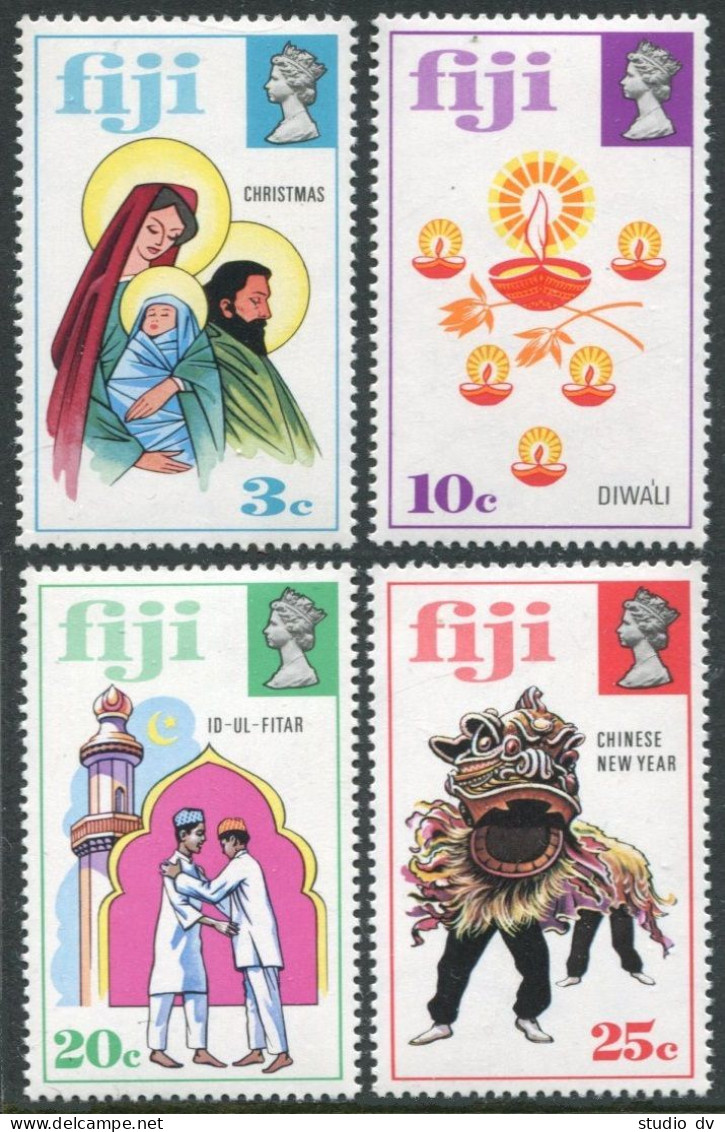 Fiji 337-340,MNH. Mi 310-313. Christmas, Indian New Year,Ramadan,Lunar New Year. - Fiji (1970-...)