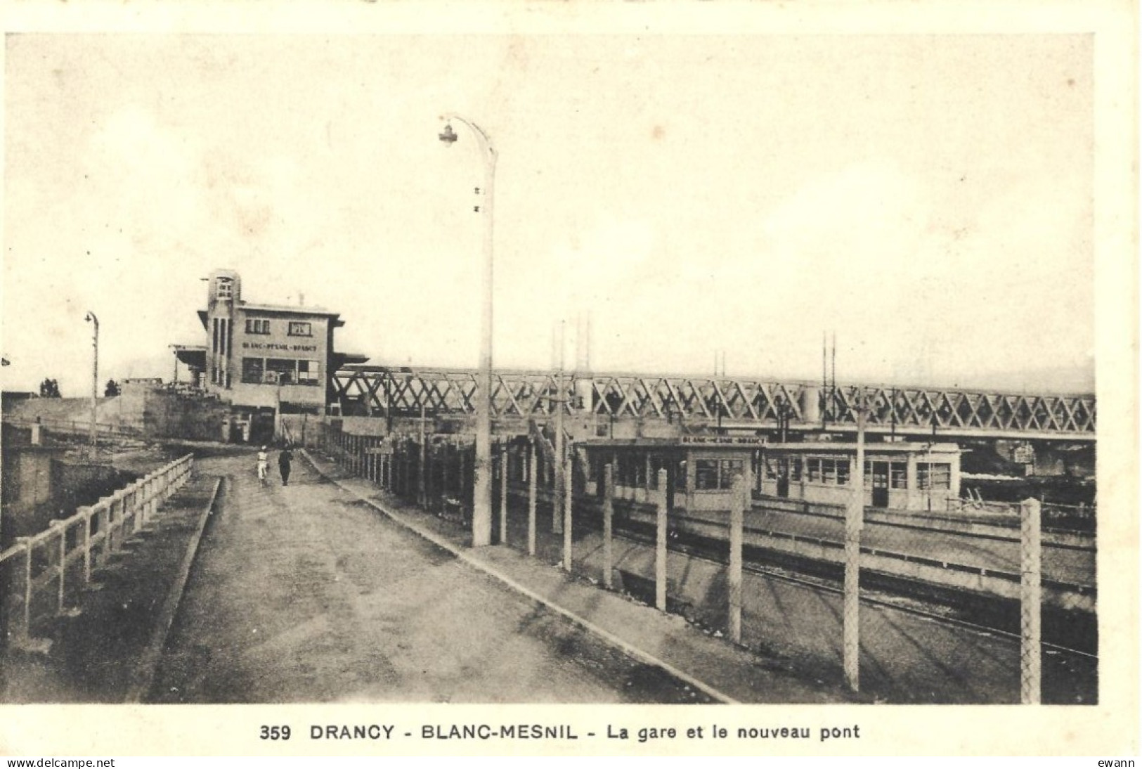 CPA - Drancy-Blanc-Mesnil - La Gare Et Le Nouveau Pont - Drancy