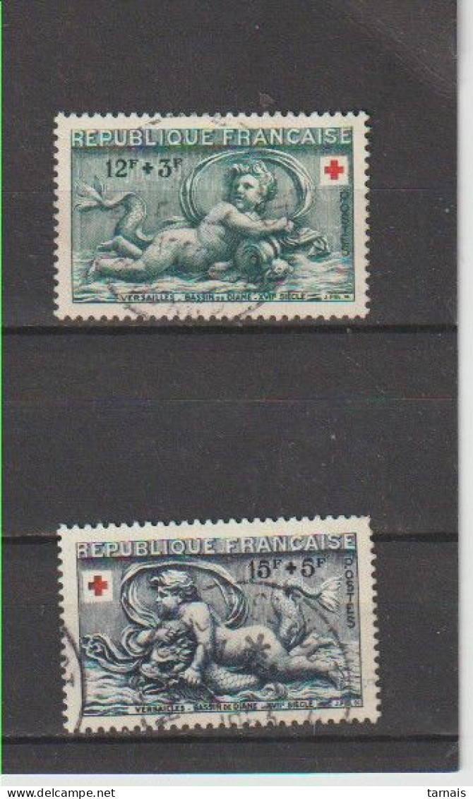 1952 N°937 Et 938 Croix Rouge Oblitérés (lot 175) - Used Stamps