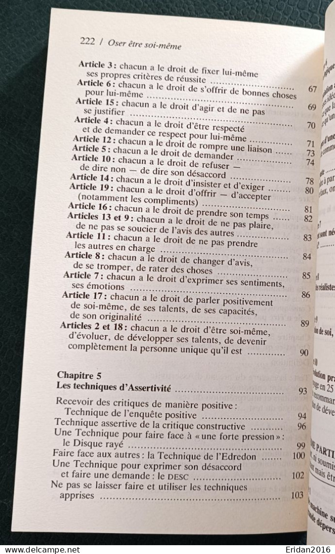 Oser être soi-même : Les nouvelles techniques d'affirmation de soi : René de Lassus : FORMAT POCHE