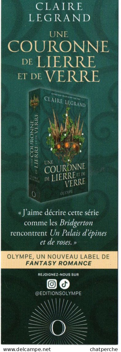 M-P MARQUE PAGES SIGNET BOOKMARKS UNE COURONNE DE LIERRE ET DE VERRE - Lesezeichen