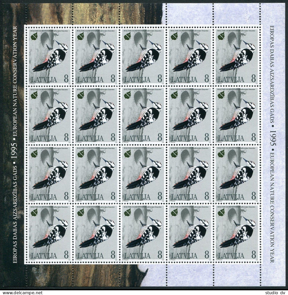 Latvia 396-398 Sheets,MNH.Michel 403-405 Bogens. Birds 1995. - Lettonia