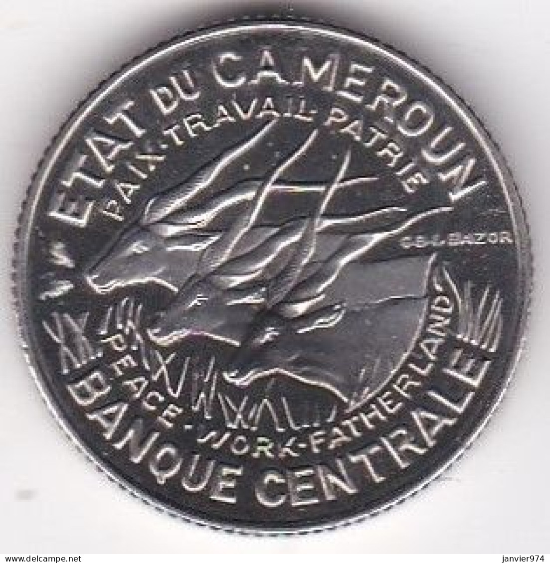 Etat Du Cameroun. 100 Francs 1966 Essai , En Nickel, KM# E11. FDC - Camerún