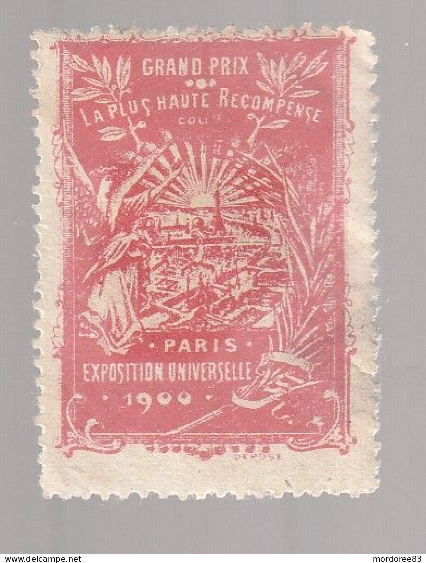 France Vignette " Grand Prix La Plus Haute Récompense Exposition Universelle Paris 1900 - Turismo (Viñetas)