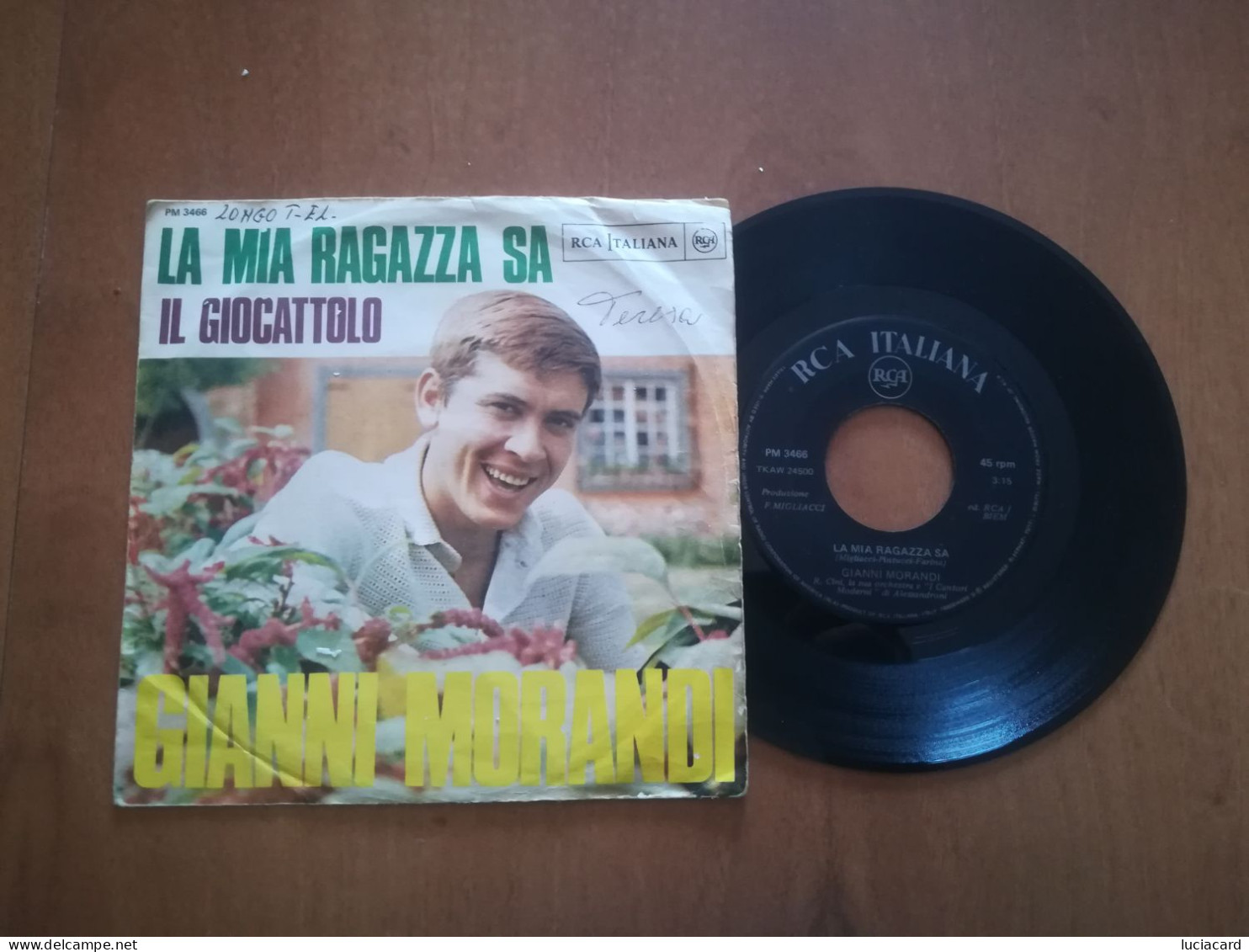 GIANNI MORANDI -LA MIA RAGAZZA SA -IL GIOCATTOLO -DISCO VINILE 45 GIRI - Other - Italian Music