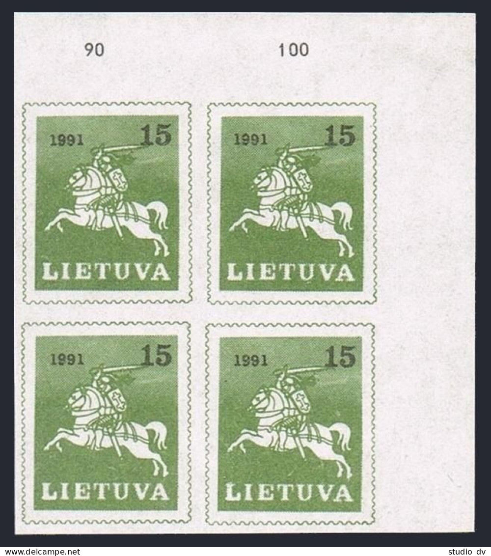 Lithuania 385 Block/4,MNH.Michel 472. Knight Vytis,1991. - Lituania
