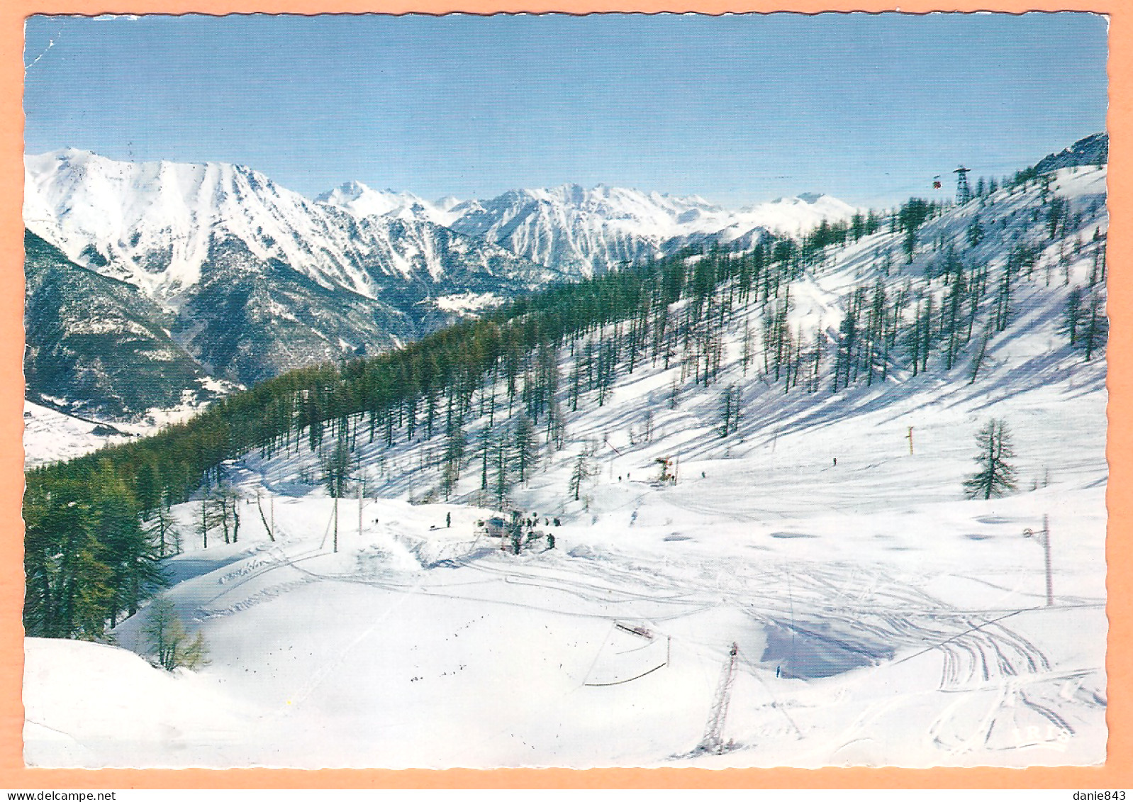 Ppgf/ CPSM Grand Format - HAUTES ALPES - VALLÉE DE LA GUISANE - CHANTEMERLE - PISTES DE SKI L'ORÉE DU BOIS ET LA ROUGE - Other & Unclassified