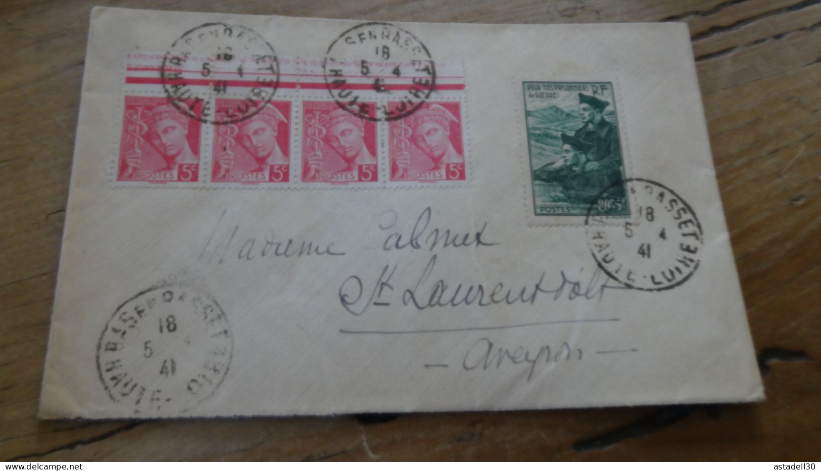 Enveloppe 1941 ............BOITE1.......... 523 - 1921-1960: Modern Period