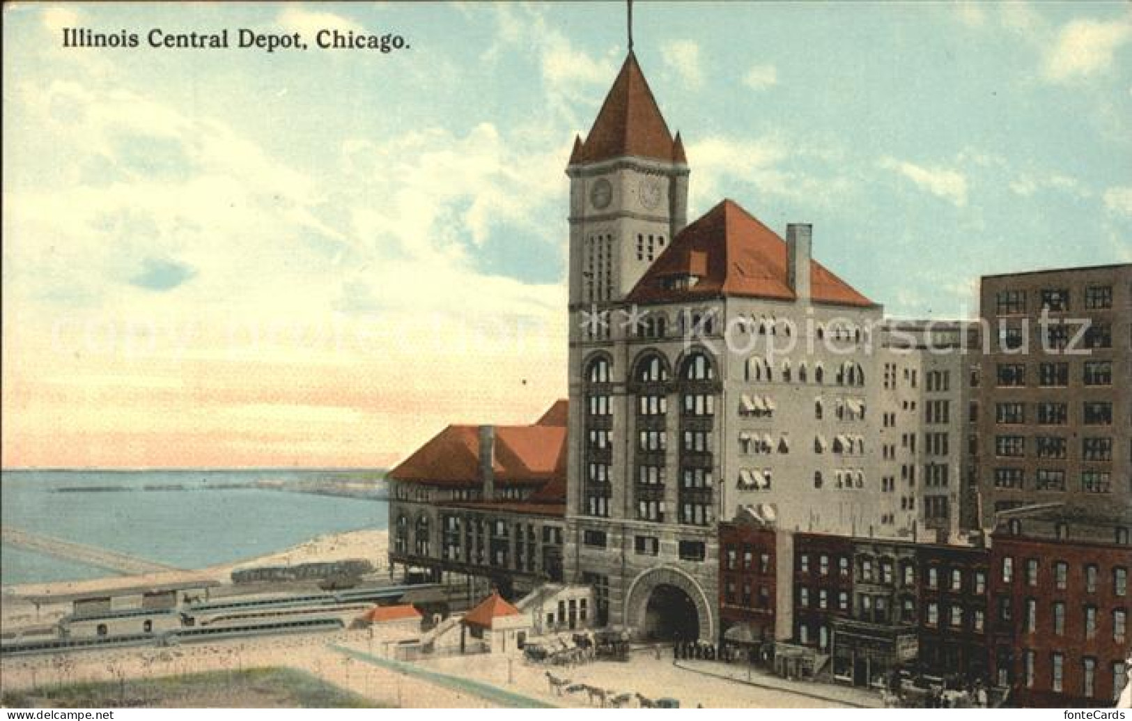 72081898 Chicago_Illinois Illinois Central Depot - Other & Unclassified