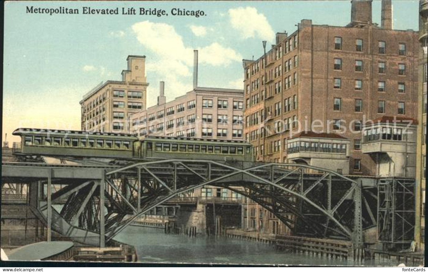 72081896 Chicago_Illinois Metropolitan Elevated Lift Bridge - Sonstige & Ohne Zuordnung