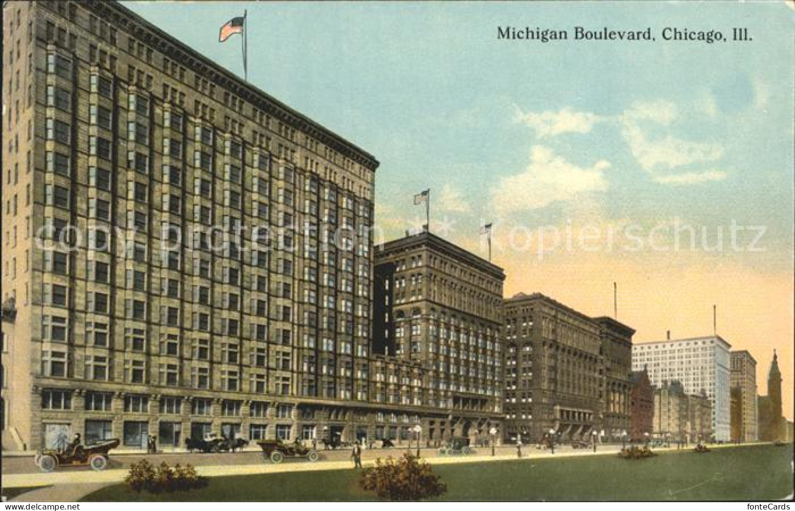 72081894 Chicago_Illinois Michigan Boulevard - Andere & Zonder Classificatie