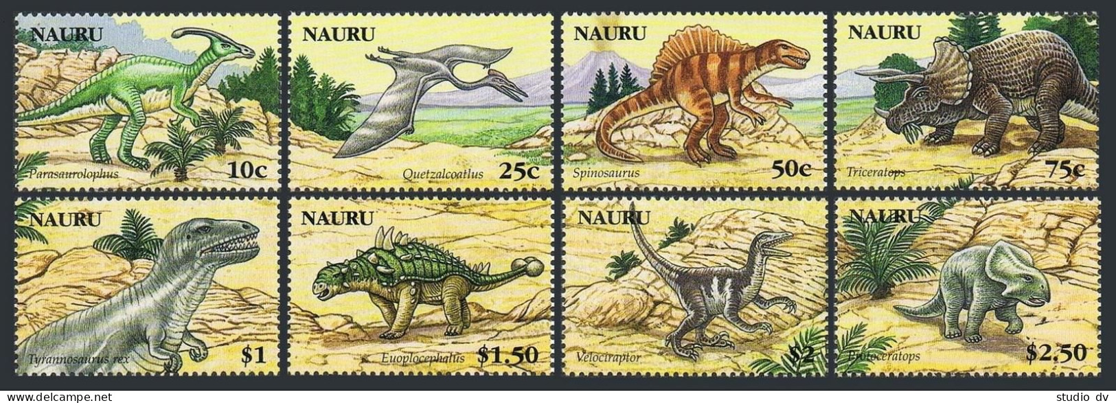 Nauru 556-563, MNH. Dinosaurs 2006. - Nauru