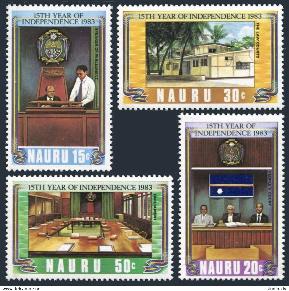 Nauru 264-267, MNH. Michel 263-266. Independence-15, 1983. Parliament. - Nauru