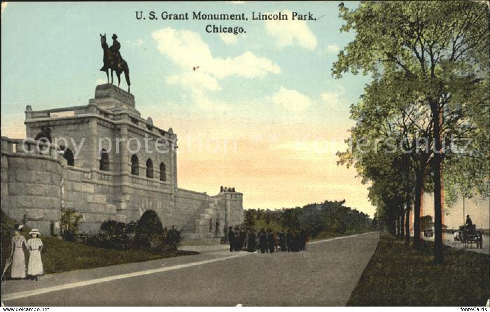 72081883 Chicago_Illinois US Grant Monument Lincoln Park - Other & Unclassified