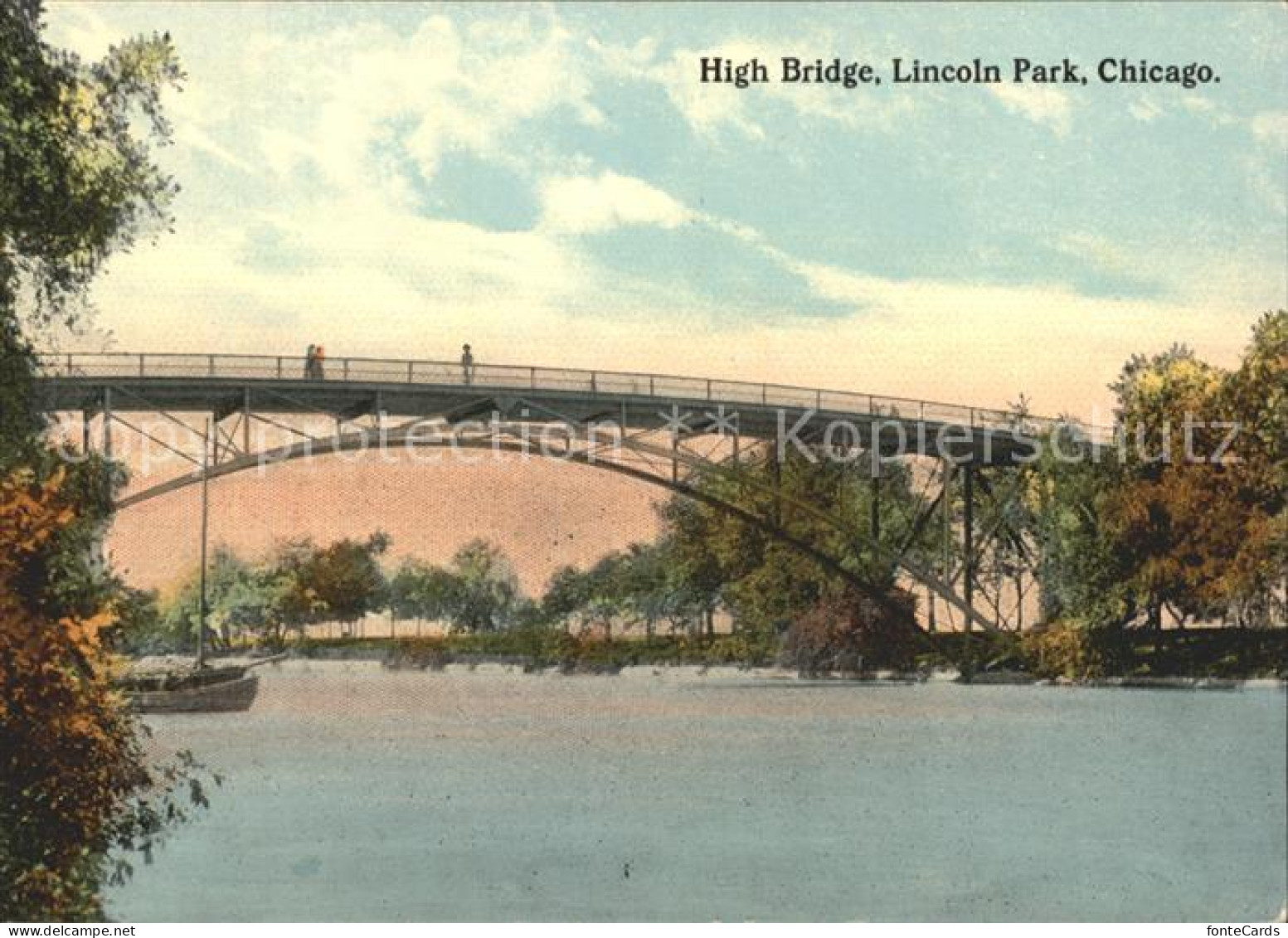 72081880 Chicago_Illinois High Bridge Lincoln Park - Andere & Zonder Classificatie