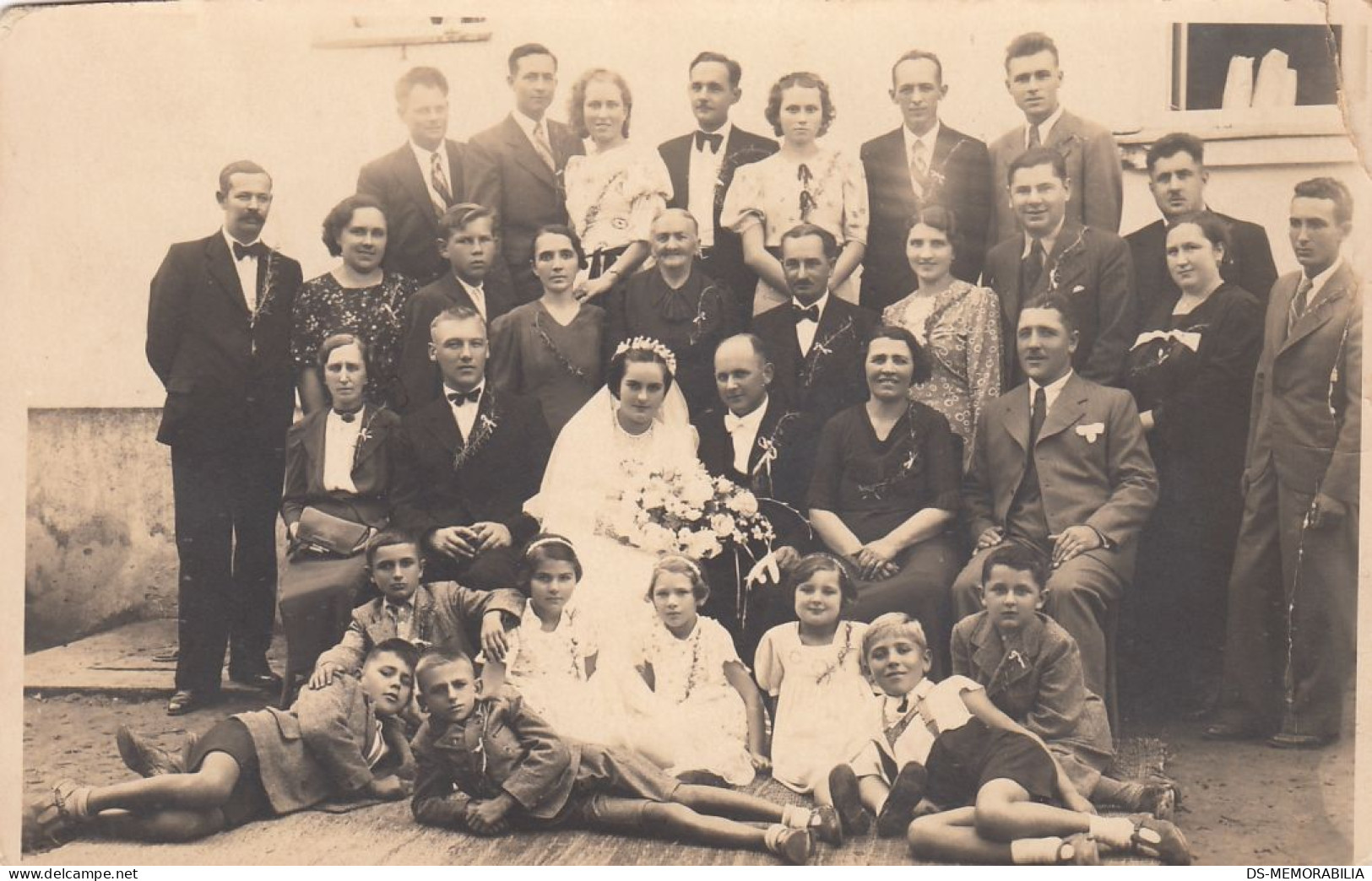 Bride & Groom , Wedding , Marriage , Mariage , Hochzeit In Novska Croatia 1937 - Matrimonios