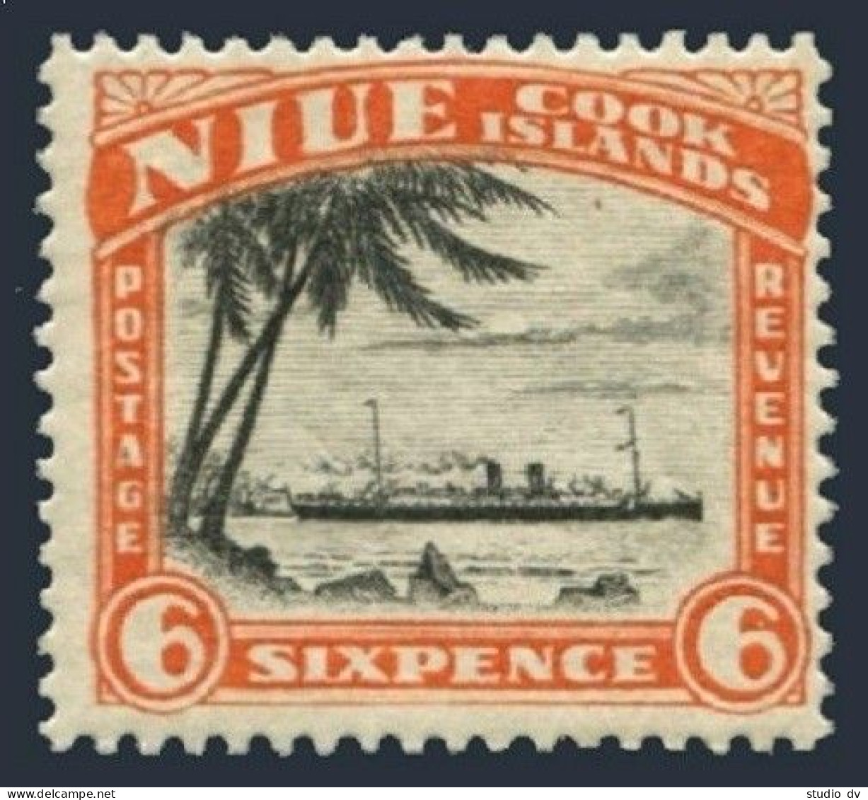 Niue 58 Unwmk, Lightly Hinged. Michel 43. R.M.S.Monowai, 1932. - Niue