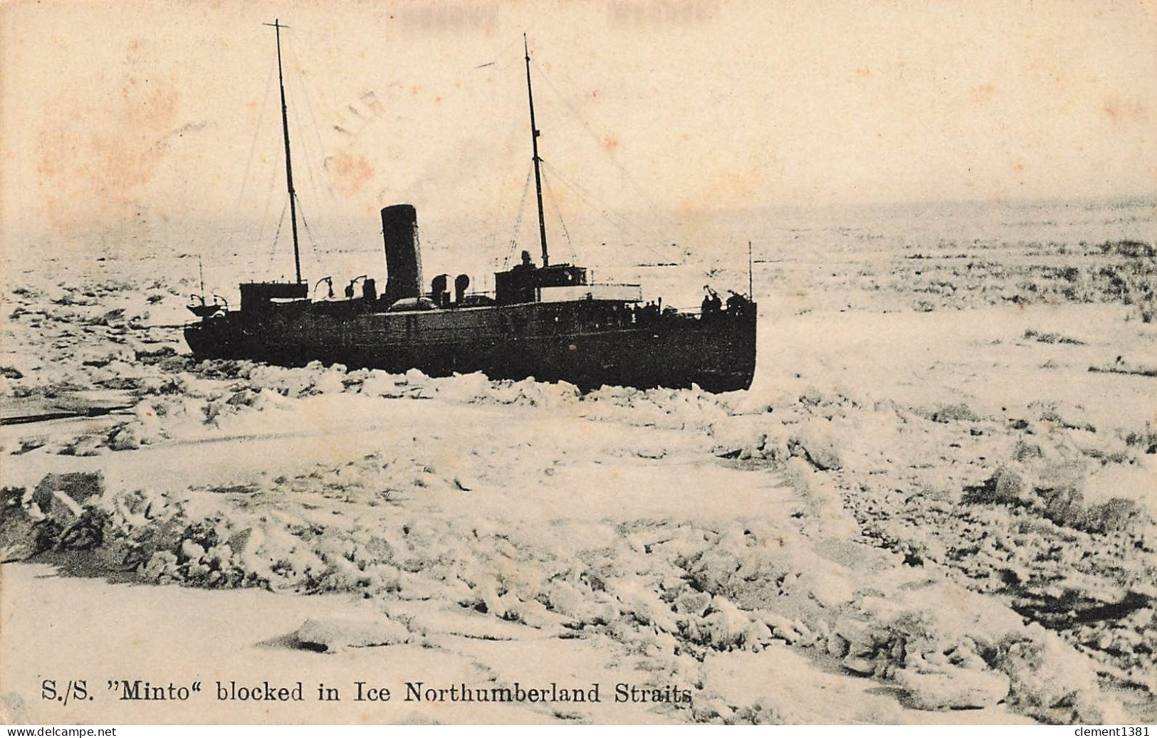 S/S Minto Blocked In Ice Northumberland Straits Boat - Zonder Classificatie