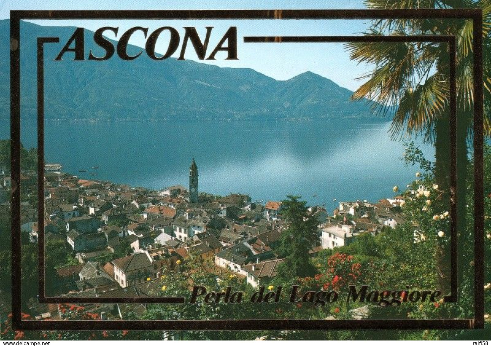 1 AK Schweiz / Switzerland * Blick Auf Ascona Am Lago Maggiore - Luftbildaufnahme * - Ascona