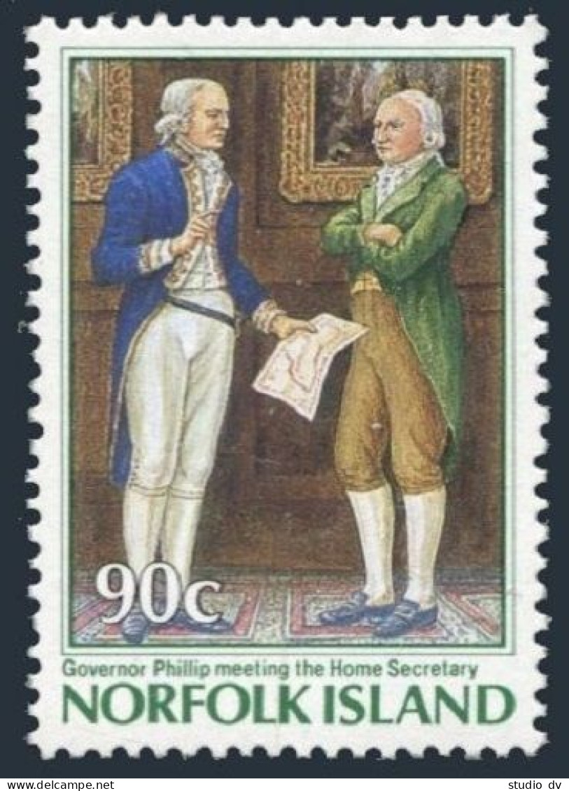 Norfolk 395, MNH. Mi 395-II. Commission Of Gov. Phillip, 1986. Home Secretary. - Norfolk Island