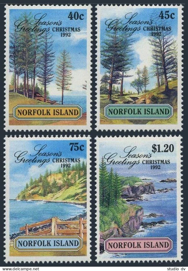 Norfolk 529-532,MNH.Michel 531-534. Christmas 1992.Scenes Of Norfolk Island. - Isola Norfolk
