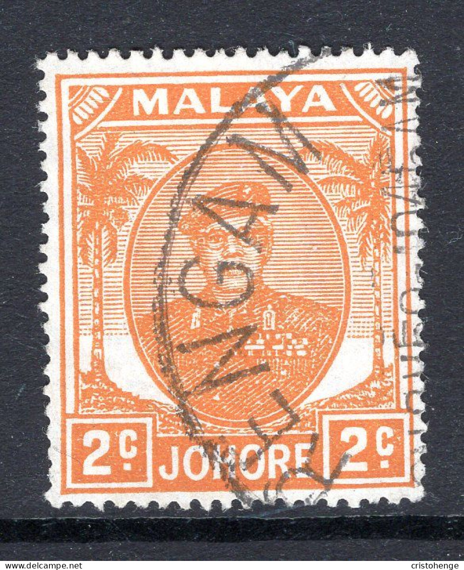 Malaysian States - Johore - 1949 Sultan Sir Ibrahim - 2c Orange Used (SG 134) - Johore